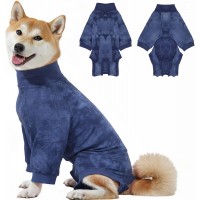 KUDSOW Recovery Suit for Dogs Dog Surgery Suit Female Spay, Breathable Dog Recovery Suit Dogs Onesie Body Suits for Abdominal Wounds KU-C03-Blue-XS-S-M-L