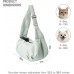 Kudsow Dog Carrier Sling, Puppy Carrying Backpack Pet Purse with Storage Pockets, Multiple Safety Features Dogs and Cats Harness, Adjustable Shoulder Strap KU-PB4-Grey